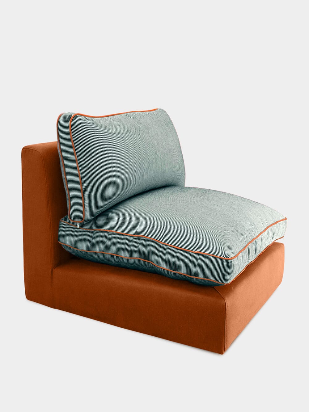 Dinis Brick Linen Central Module Sofa
