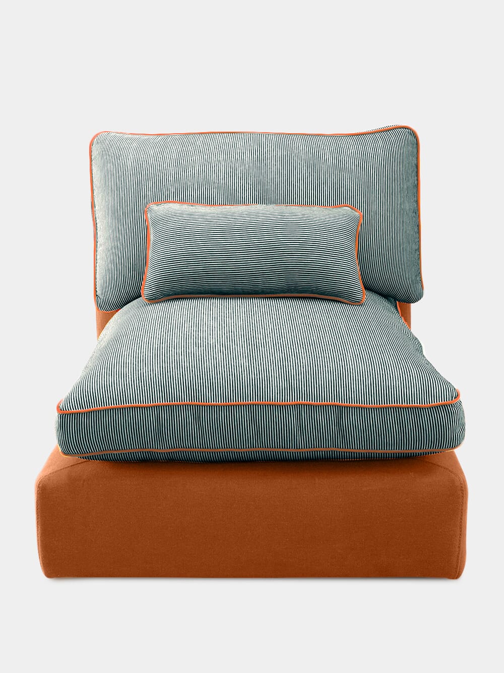 Dinis Brick Linen Central Module Sofa