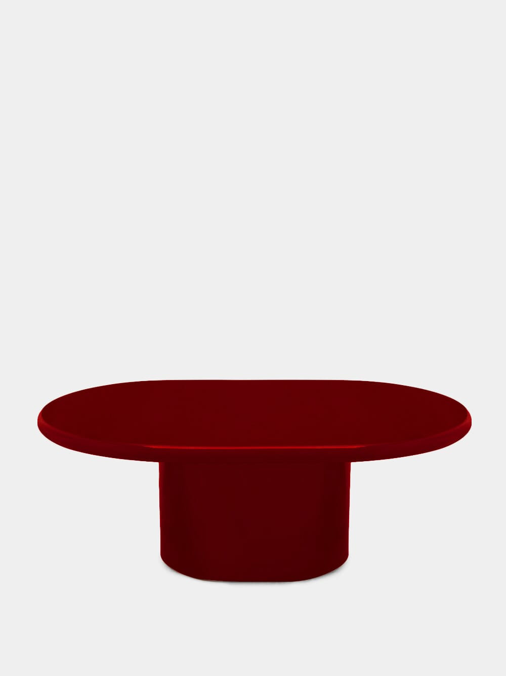 Amendoeira Red Lacquered Wood Coffee Table