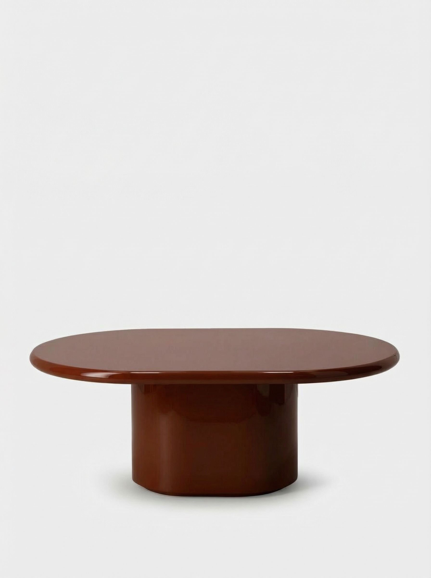 Amendoeira Brick Lacquered Wood Coffee Table