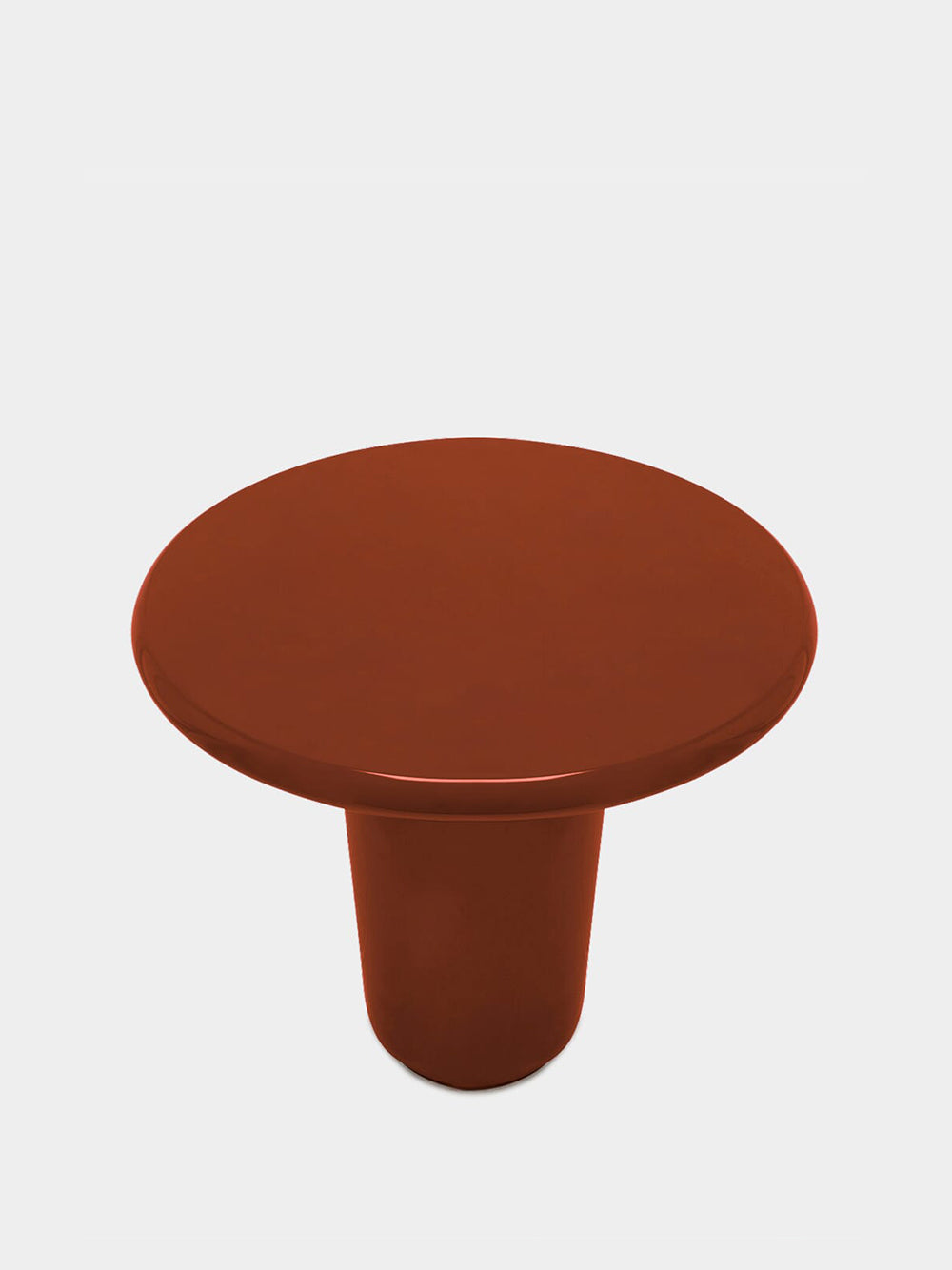 Amendoeira Brick Lacquered Wood Side Table