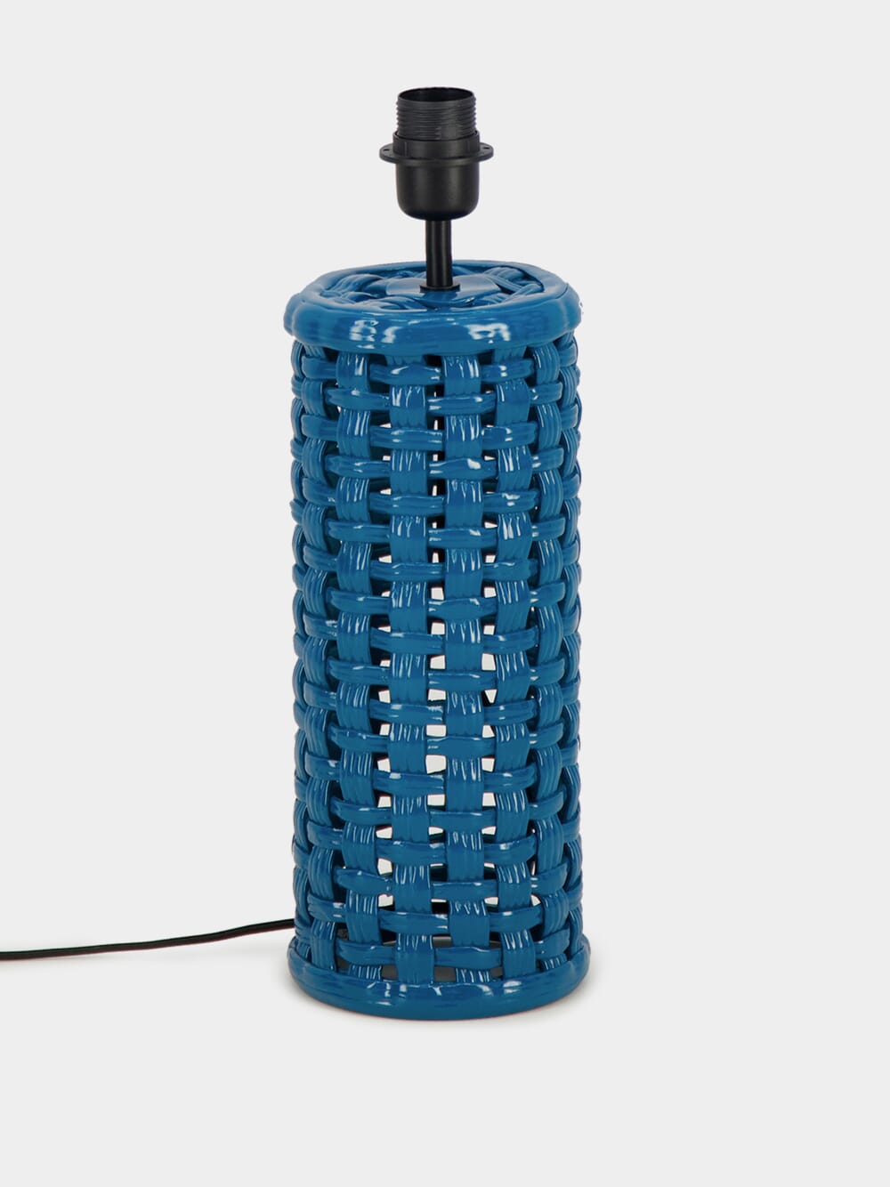 Cesta Blue Ceramic Lamp Base