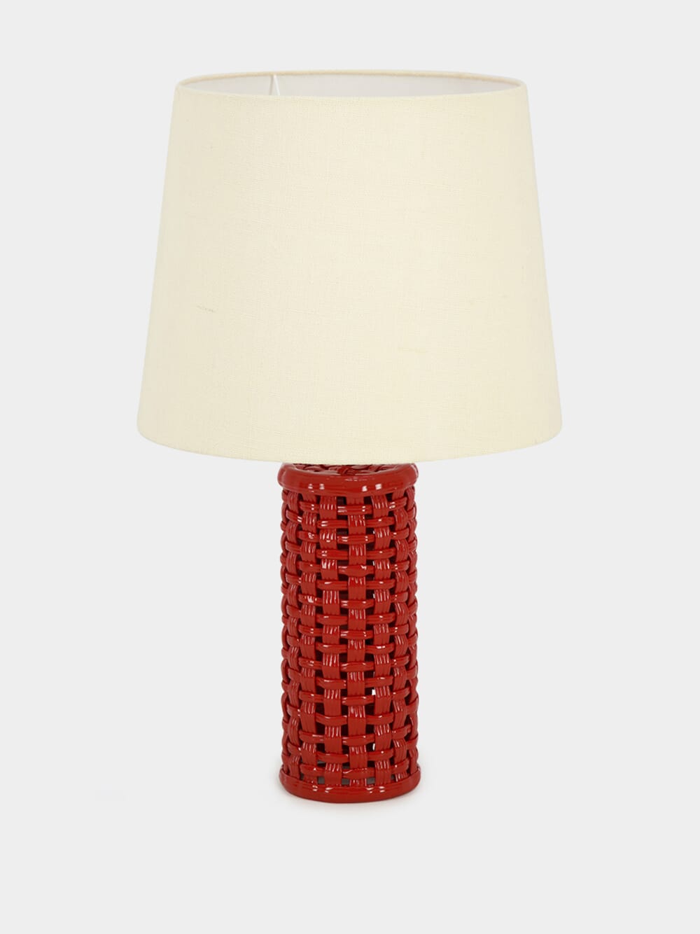 Cesta Red Ceramic Lamp Base