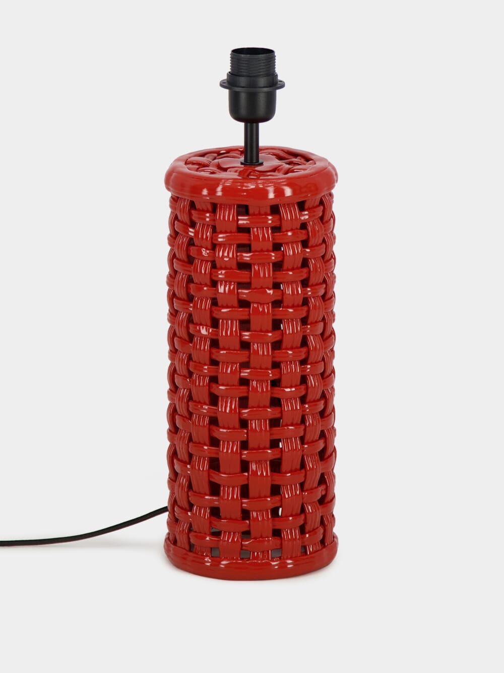 Cesta Red Ceramic Lamp Base