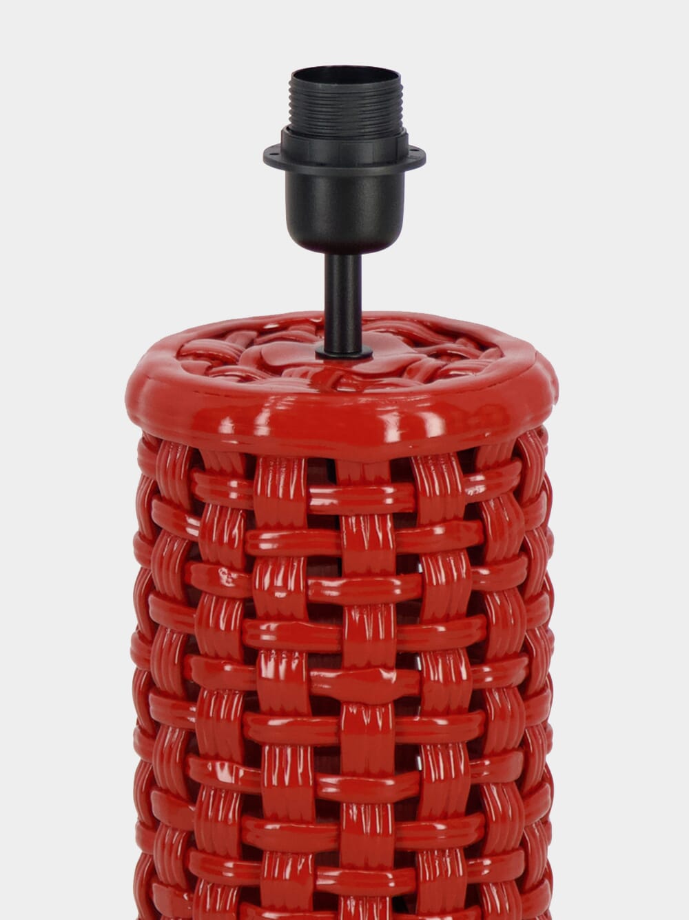 Cesta Red Ceramic Lamp Base