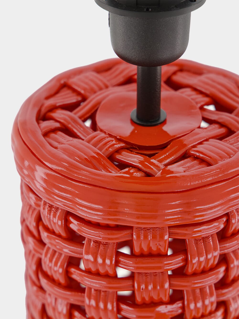 Cesta Red Ceramic Lamp Base
