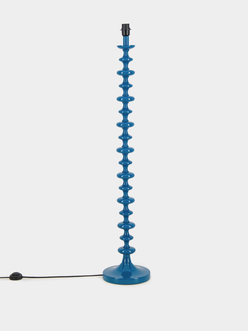 Freixo Blue Wood Floor Lamp Base