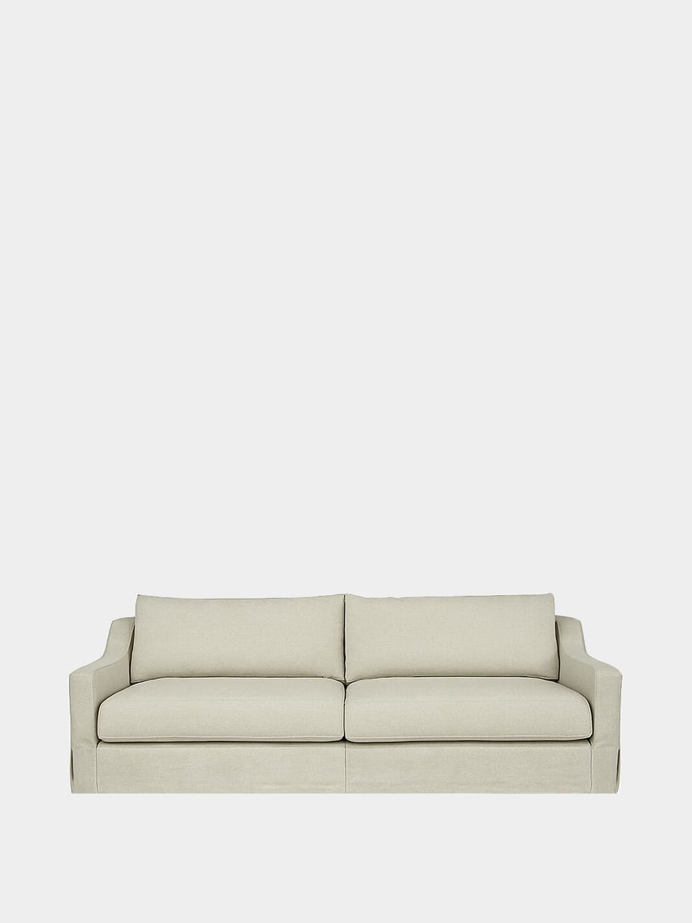 Manuel Natural Linen Three-Seater Sofa