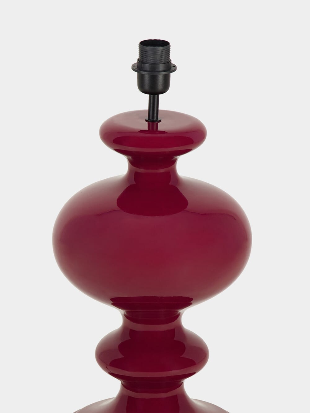 Cardosas Bordeaux Wood Lamp Base