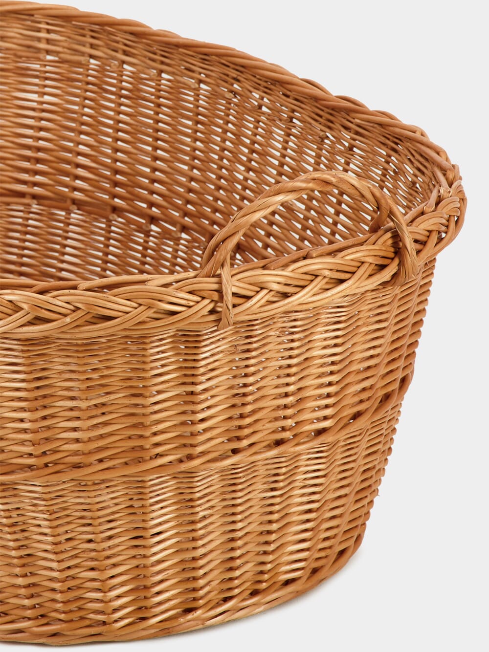 Handmade Furnas Natural Wicker Large Basket