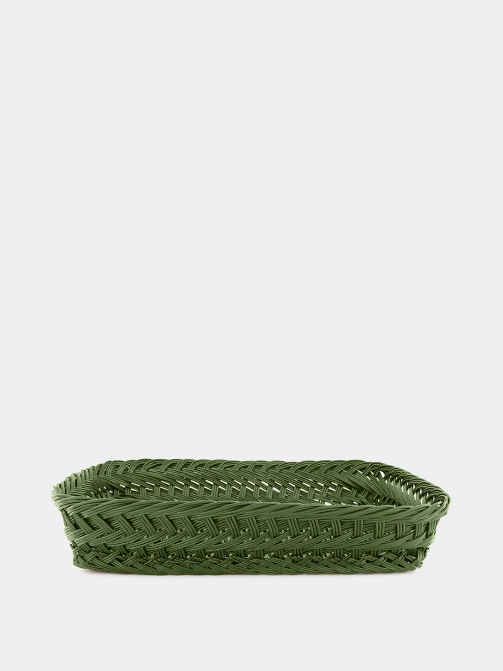 Handmade Vitória Green Wicker Medium Tray