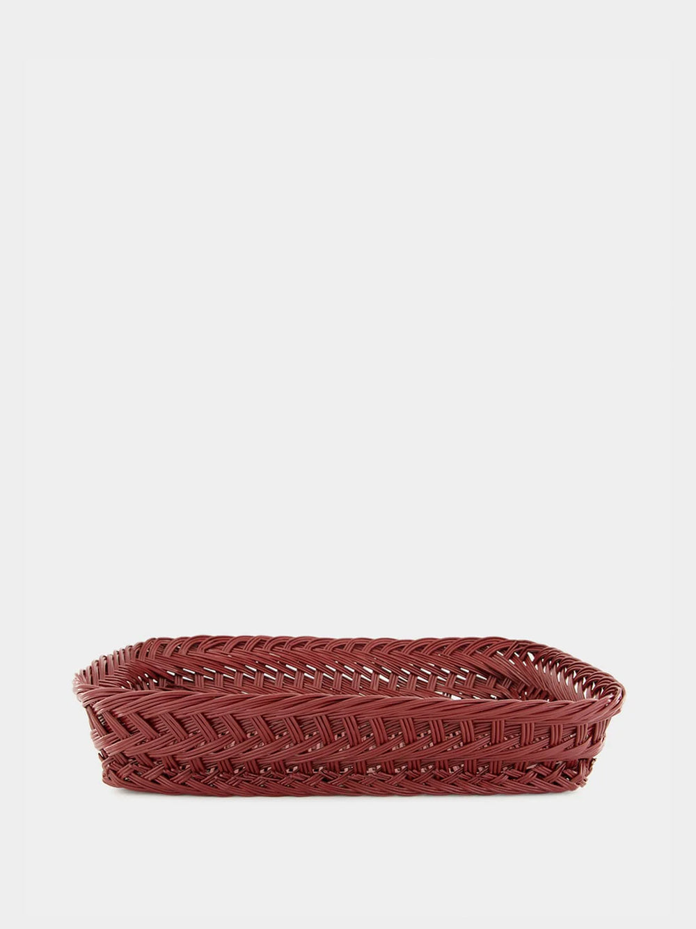 Handmade Vitória Bordeaux Wicker Medium Tray