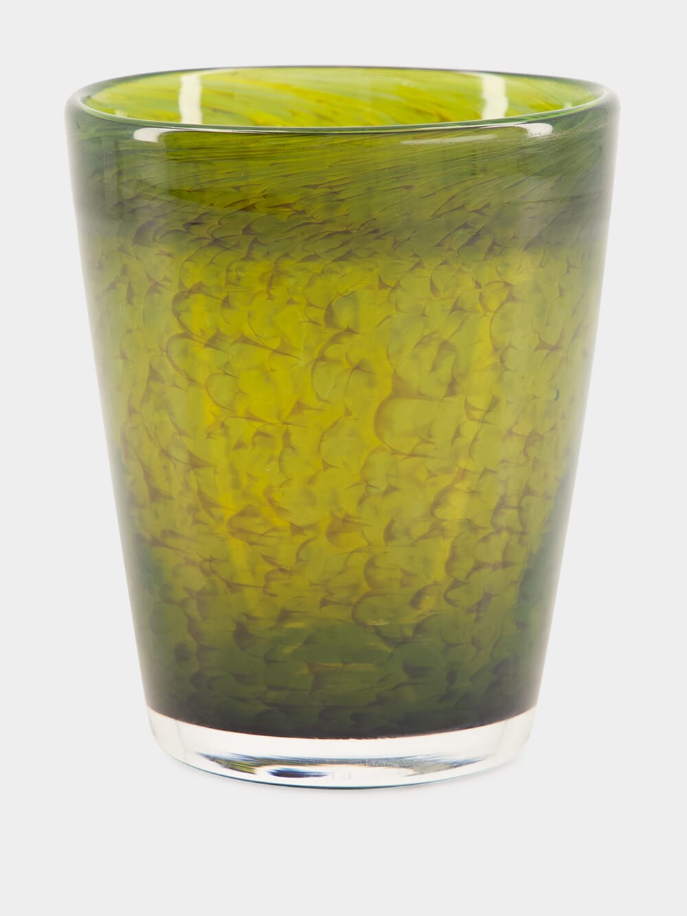Handblown Avis Green Glass Tumbler