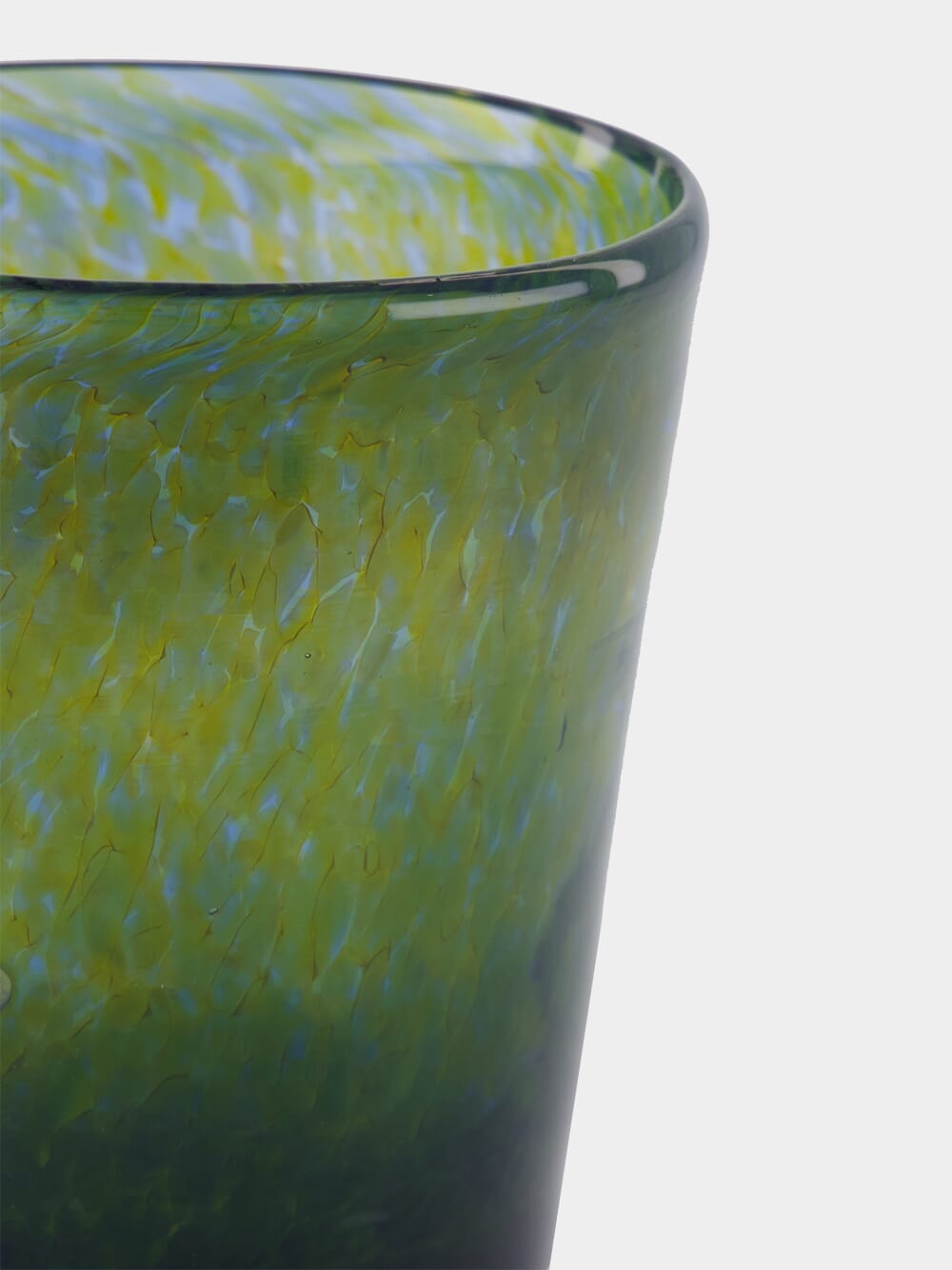 Handblown Avis Green Glass Tumbler