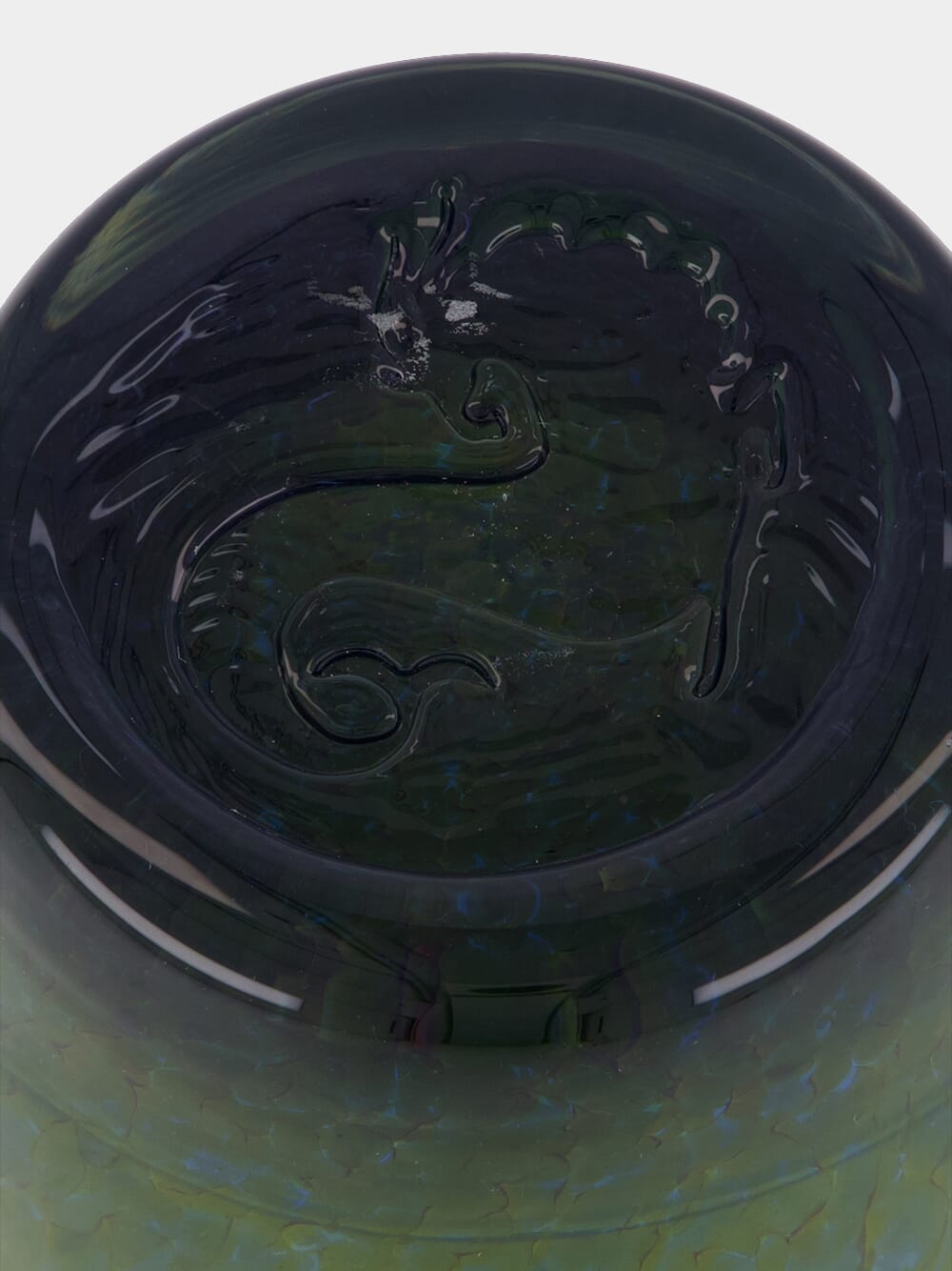 Handblown Avis Green Glass Tumbler