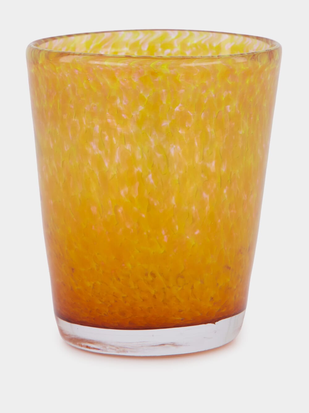 Handblown Avis Yellow Glass Tumbler