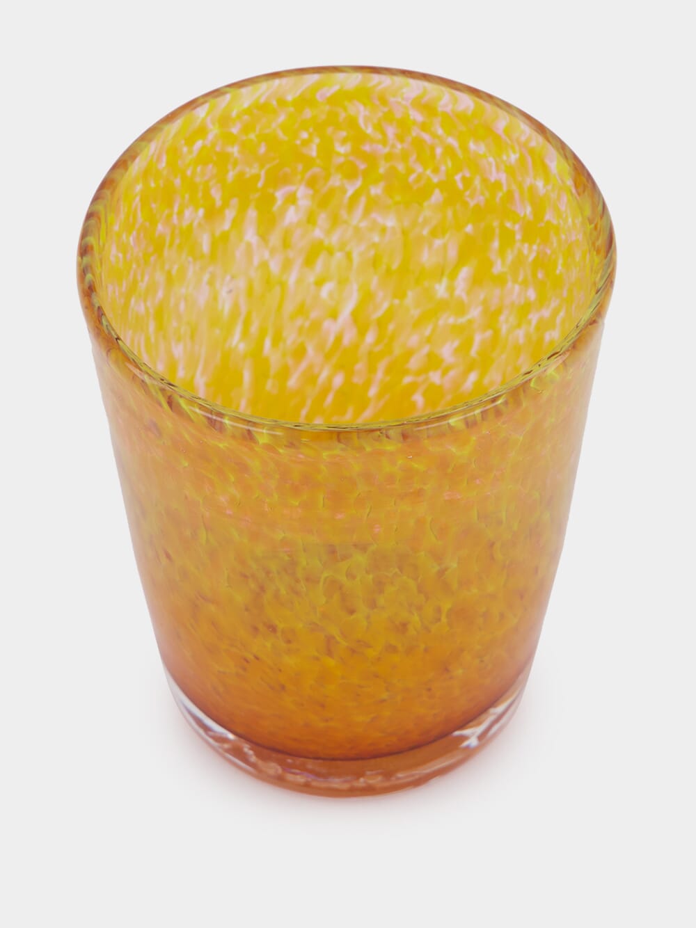 Handblown Avis Yellow Glass Tumbler