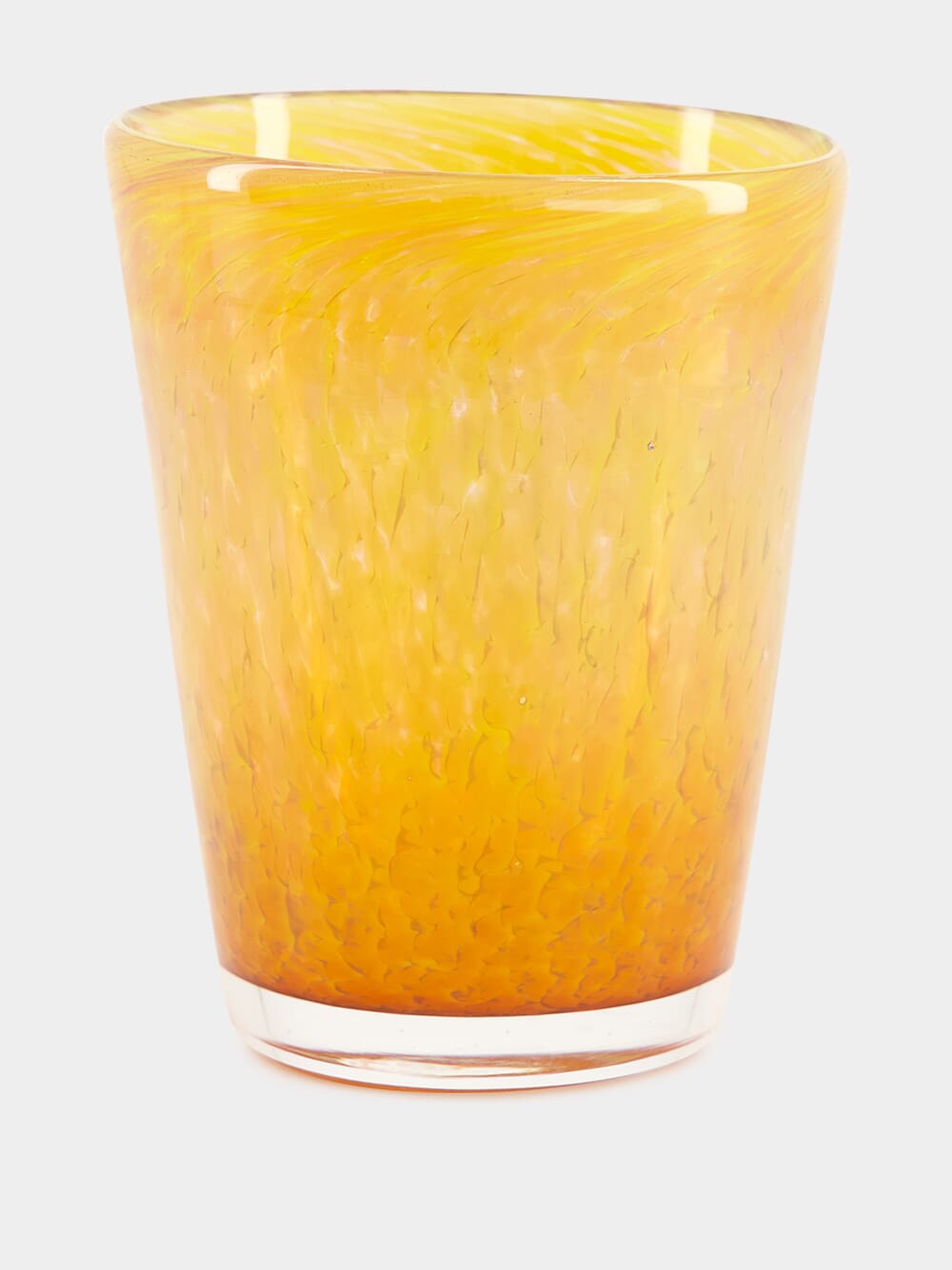 Handblown Avis Yellow Glass Tumbler