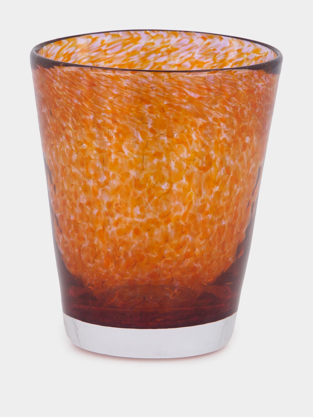 Handblown Avis Amber Glass Tumbler