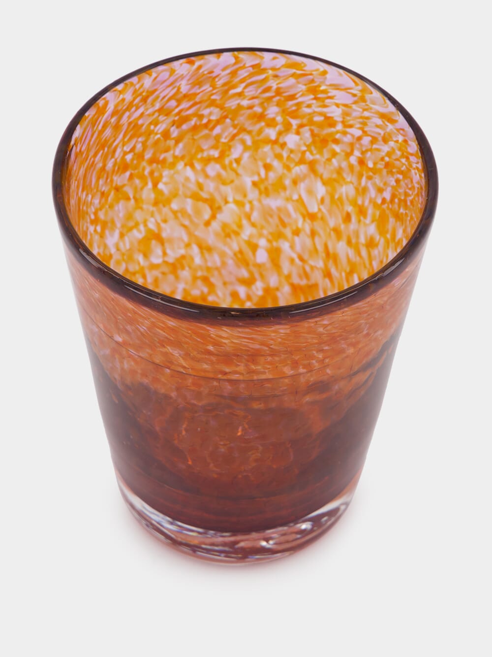 Handblown Avis Amber Glass Tumbler