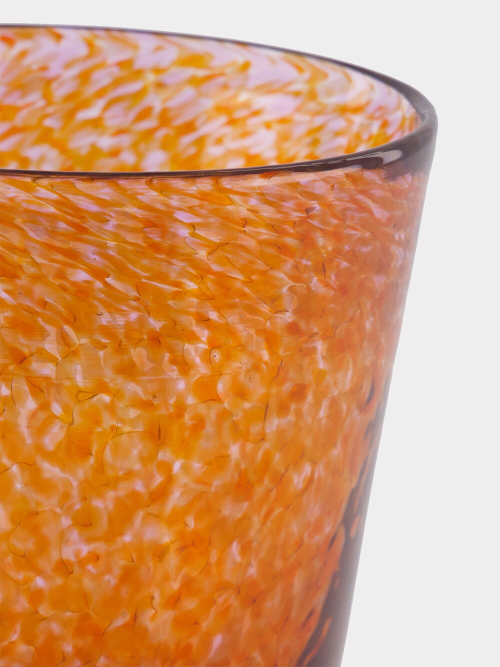 Handblown Avis Amber Glass Tumbler