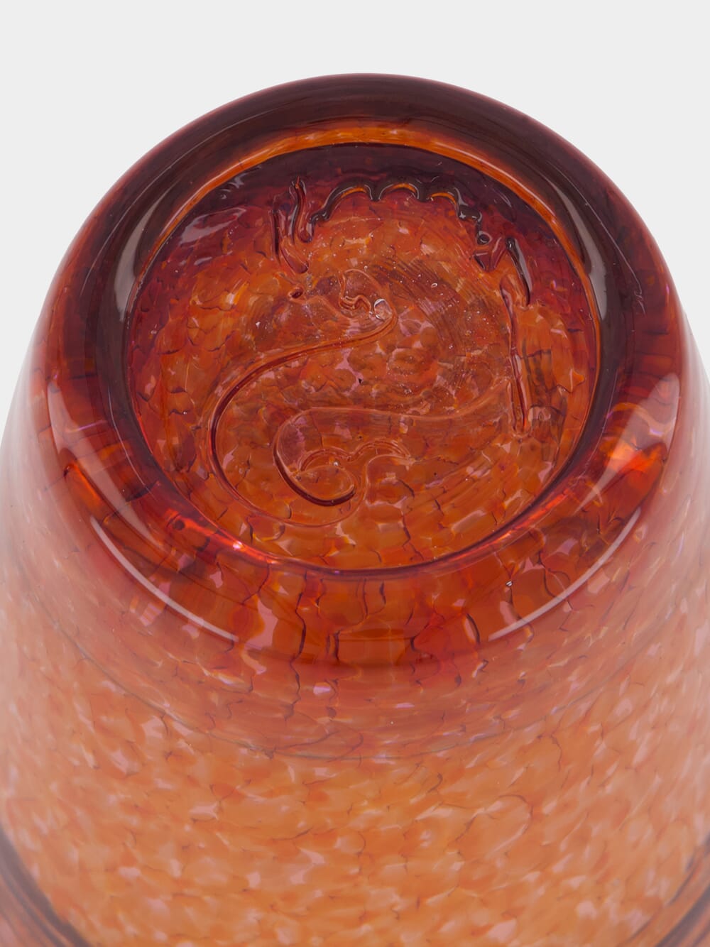 Handblown Avis Amber Glass Tumbler