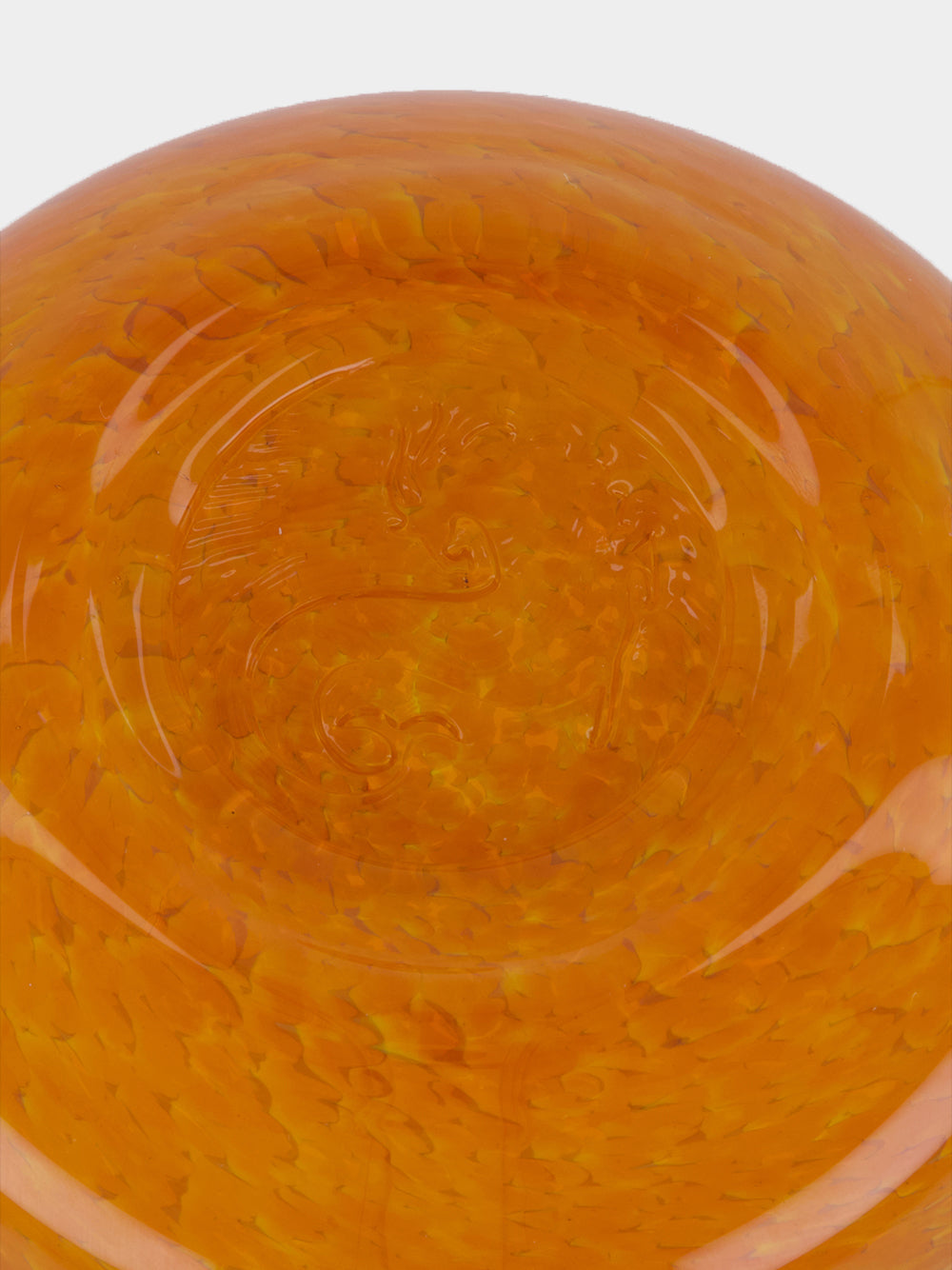 Handblown Avis Yellow Glass Bowl