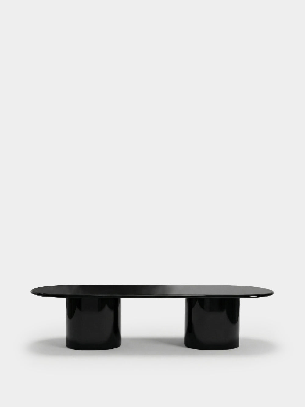 Amendoeira Black Lacquered Wood Large Dining Table