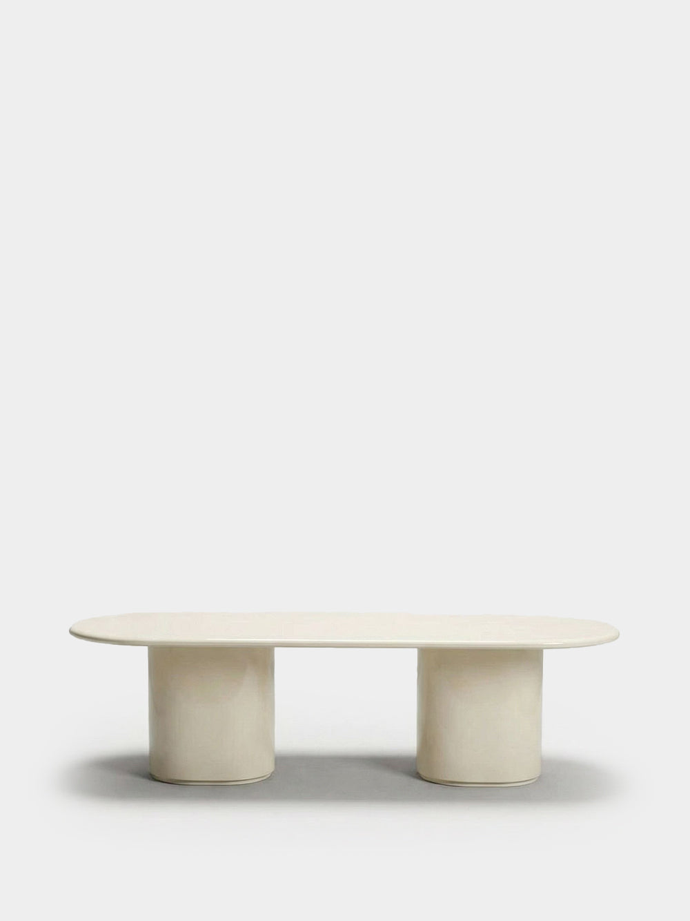 Amendoeira Ivory Lacquered Wood Dining Table