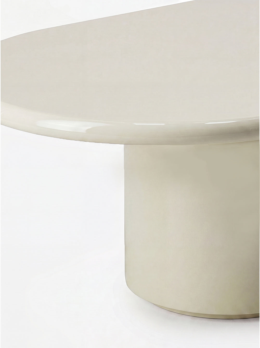 Amendoeira Ivory Lacquered Wood Coffee Table