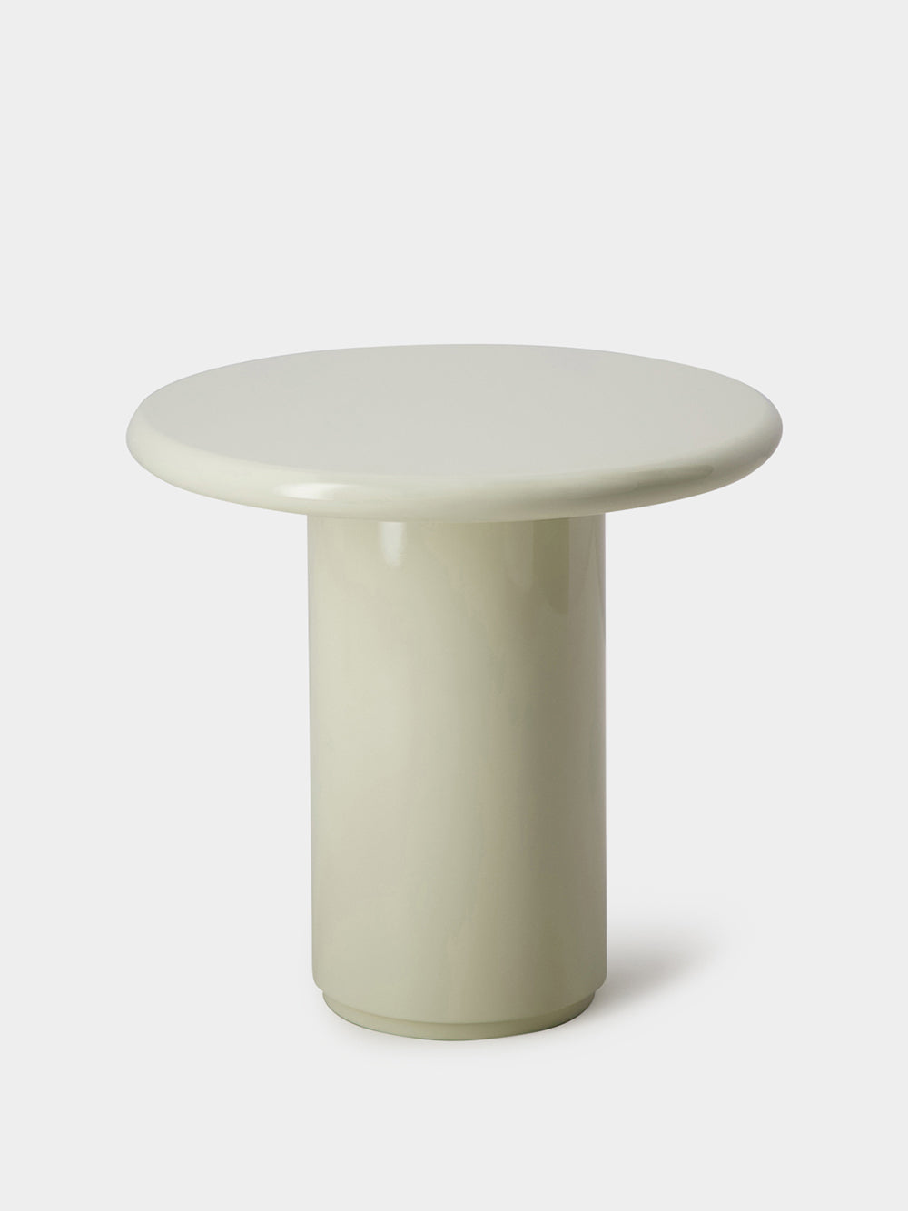 Amendoeira Ivory Lacquered Wood Side Table