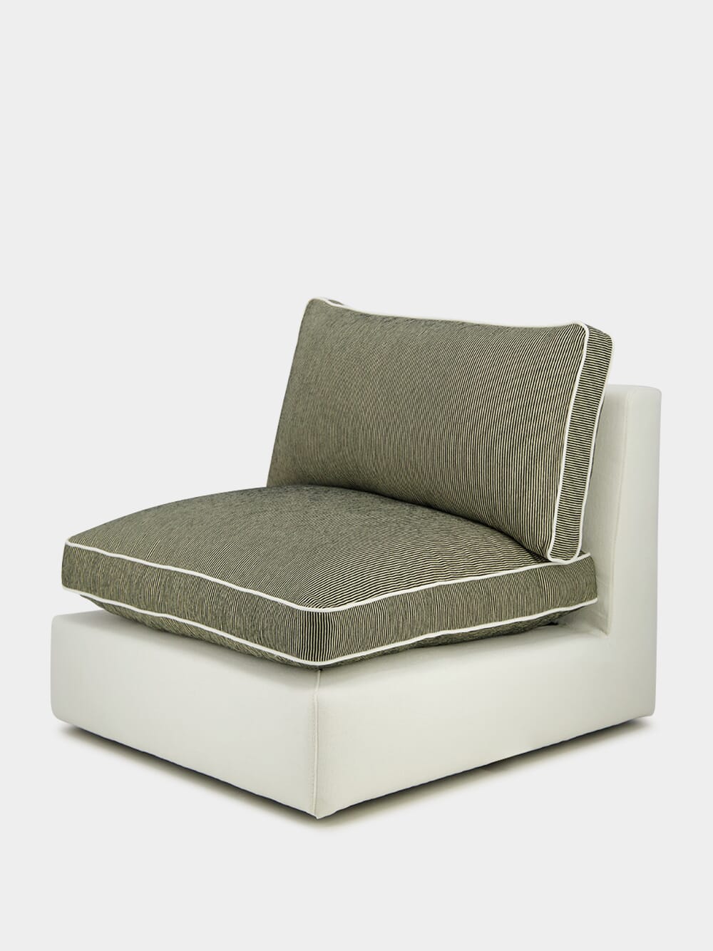 Dinis Ivory Linen Central Module Sofa