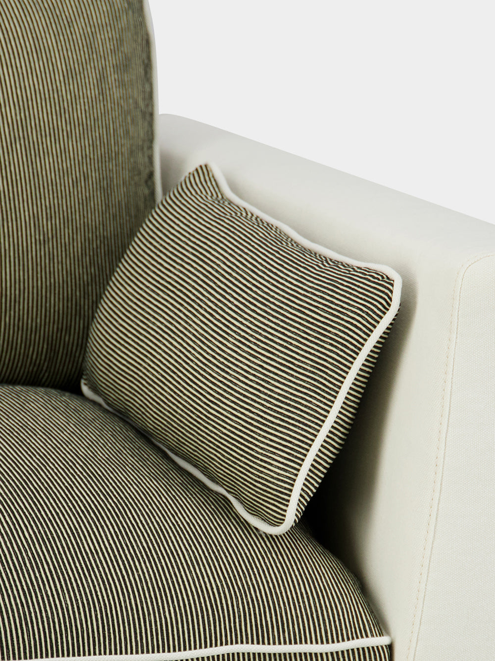 Dinis Ivory Linen Right Arm Module Sofa