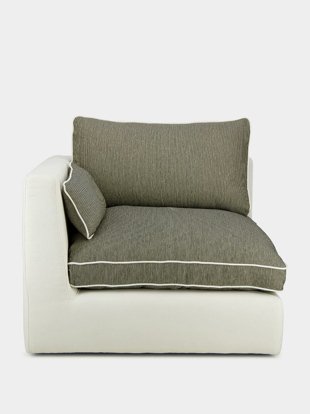 Dinis Ivory Linen Left Arm Module Sofa