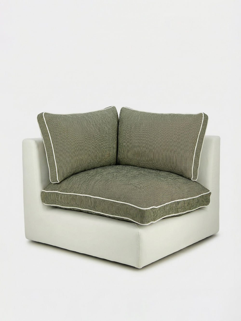 Dinis Ivory Linen Corner Module Sofa