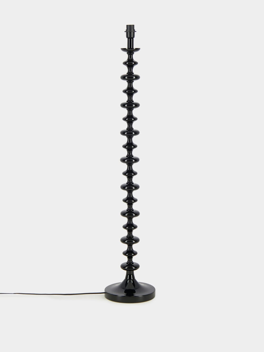 Freixo Black Wood Floor Lamp Base