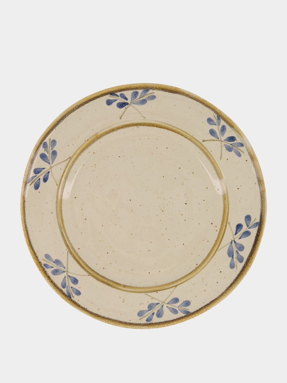 Hand-Painted Lusitano Leaf Stoneware Dinner Plate
