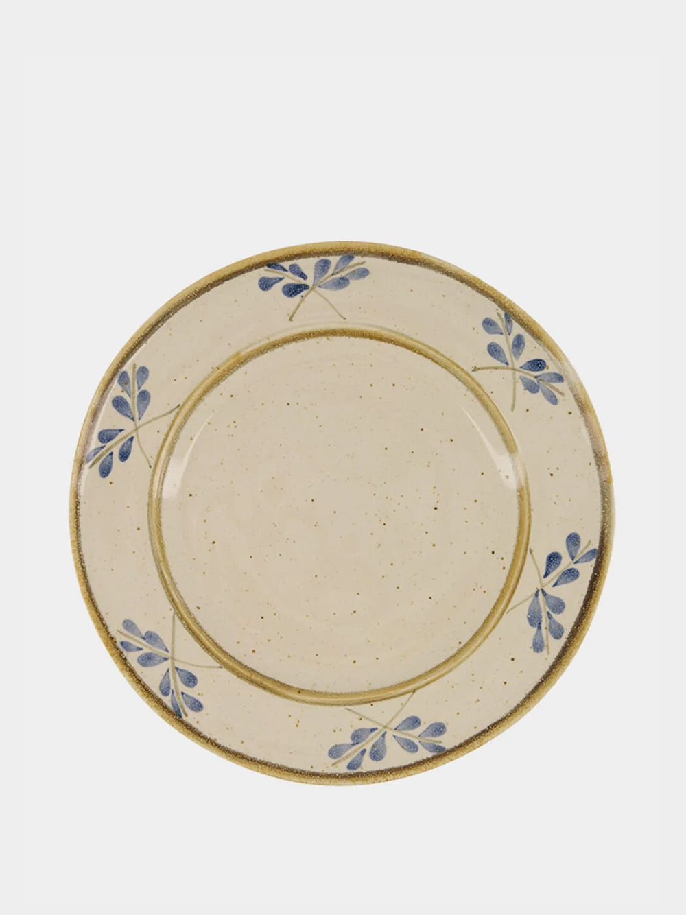 Hand-Painted Lusitano Leaf Stoneware Dinner Plate