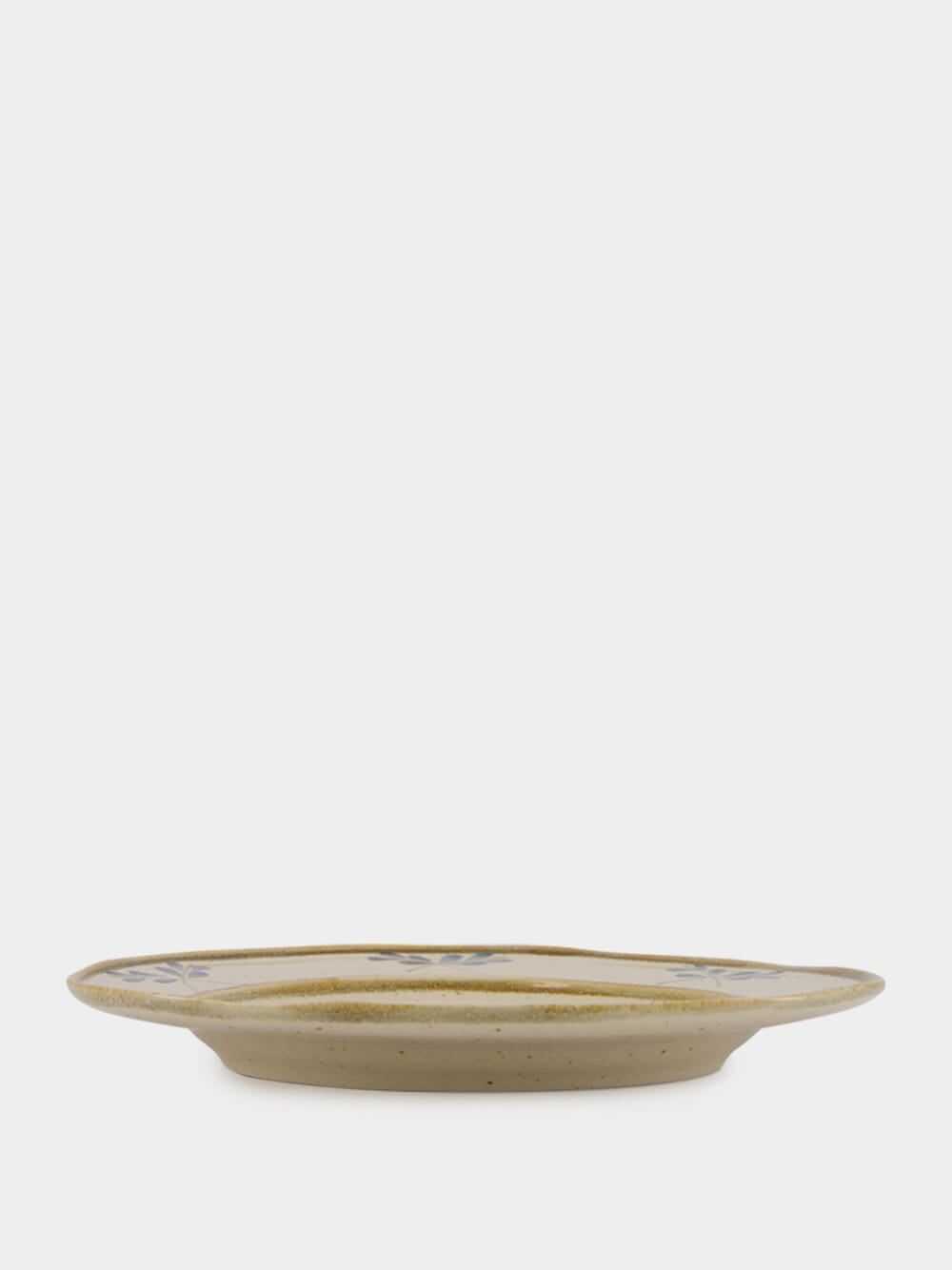 Hand-Painted Lusitano Leaf Stoneware Dinner Plate