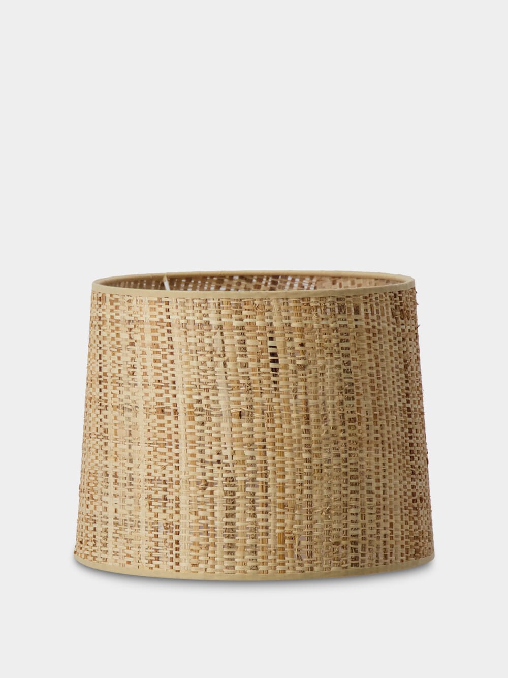 Bambu Natural Vinyl Wicker Effect Abat Jour