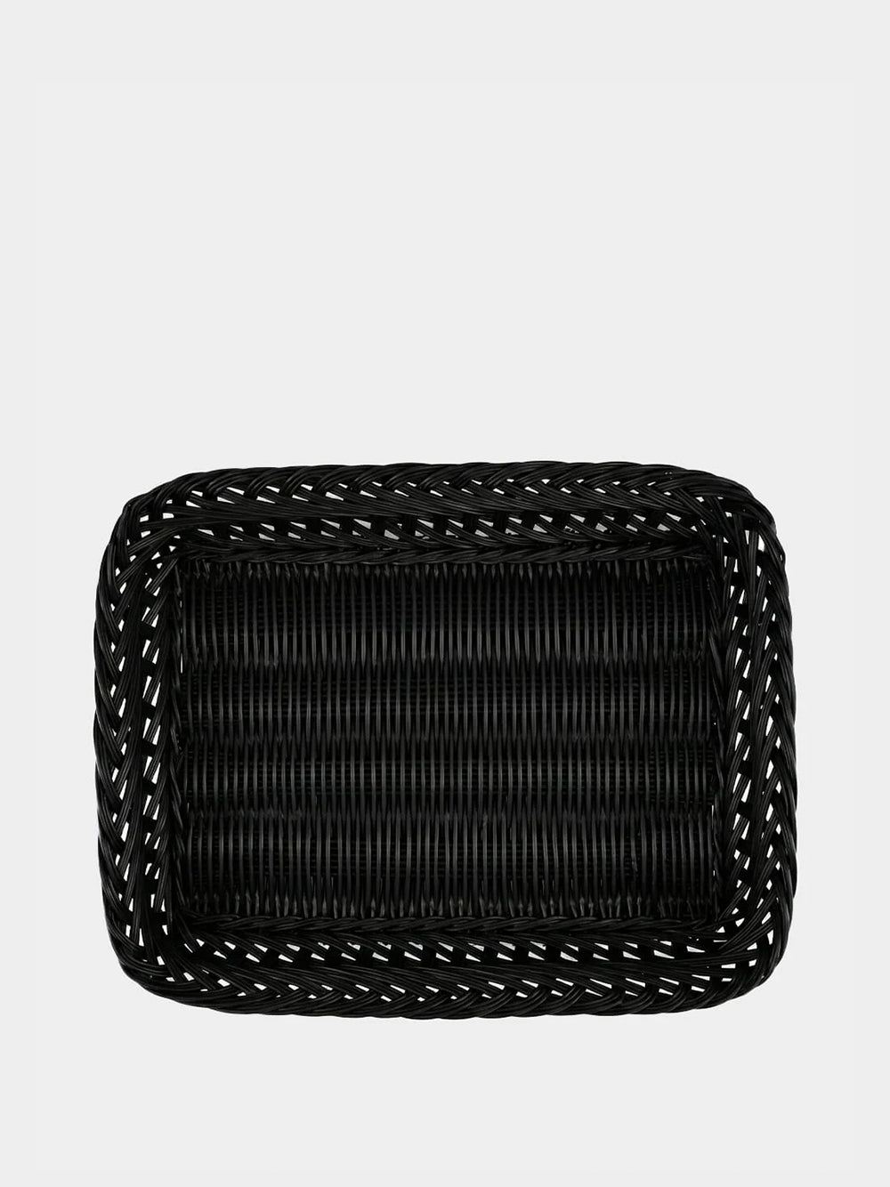 Handmade Vitória Black Wicker Medium Tray