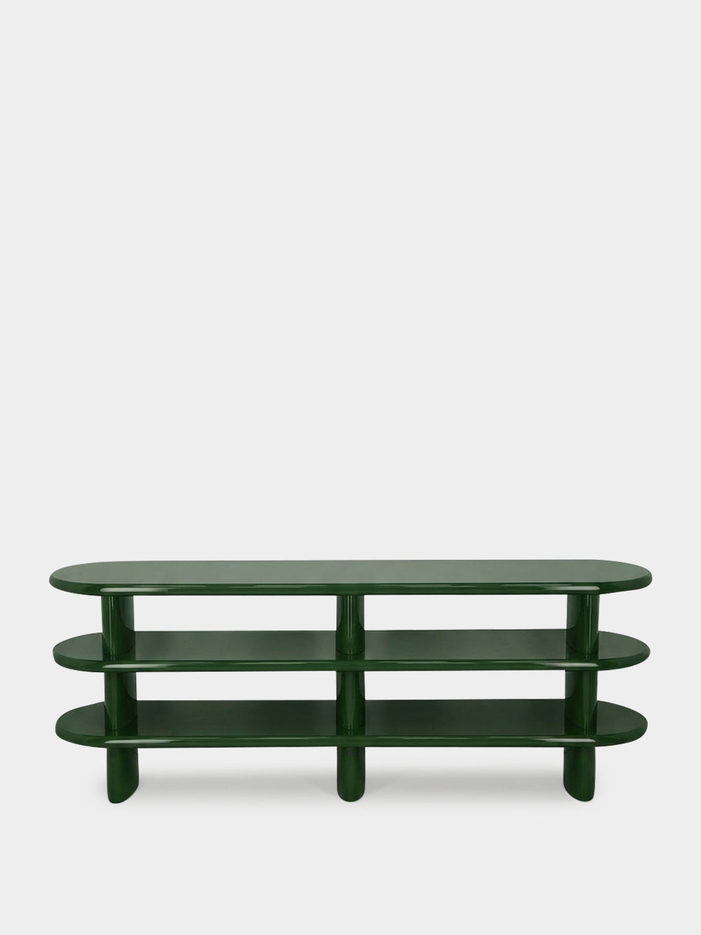 Amendoeira Sideboard Green Lacquered Wood