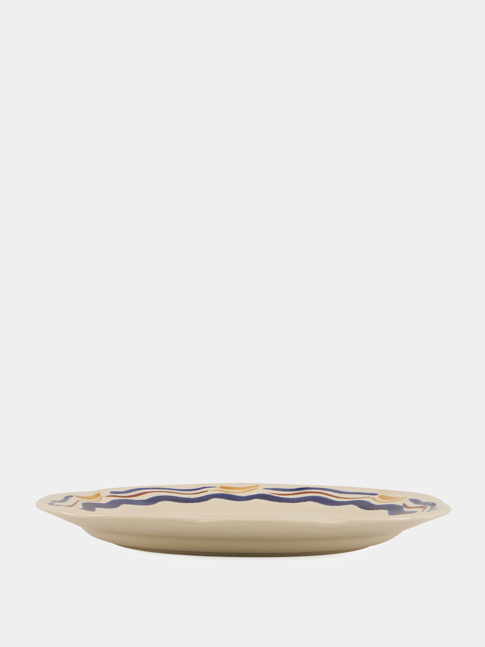 Hand-Painted Comporta The Harvester Stoneware Dinner Plate