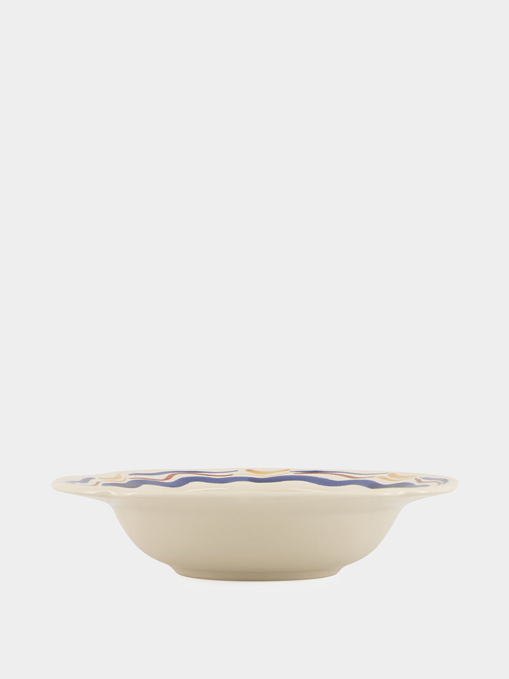 Hand-Painted Comporta The Harvester Stoneware Soup Plate