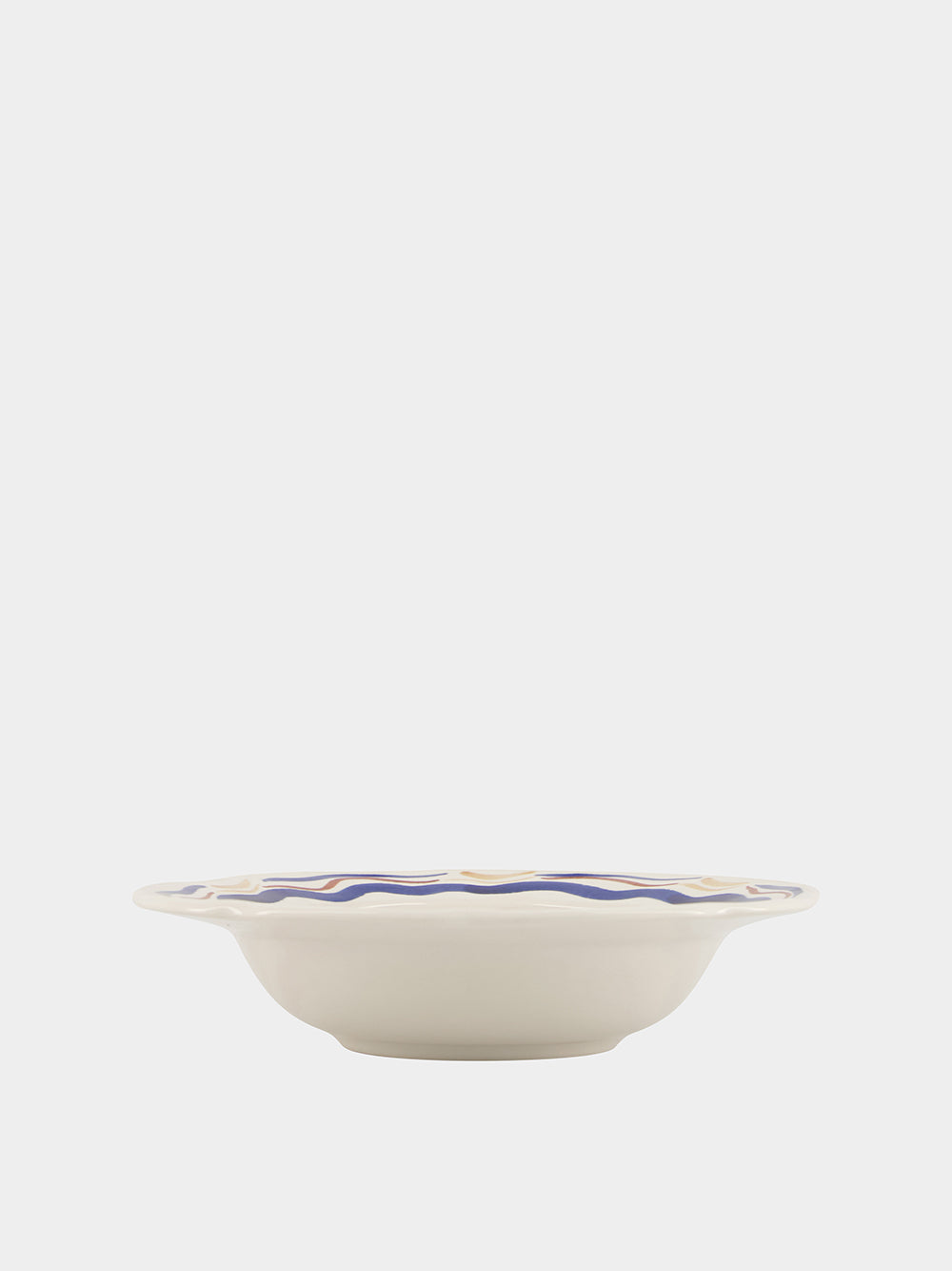 Hand-Painted Comporta The Harvester Stoneware Soup Plate