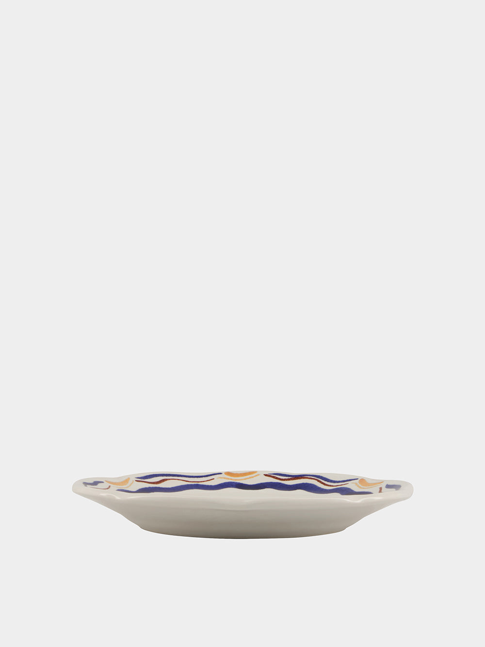 Hand-Painted Comporta The Harvester Stoneware Dessert Plate