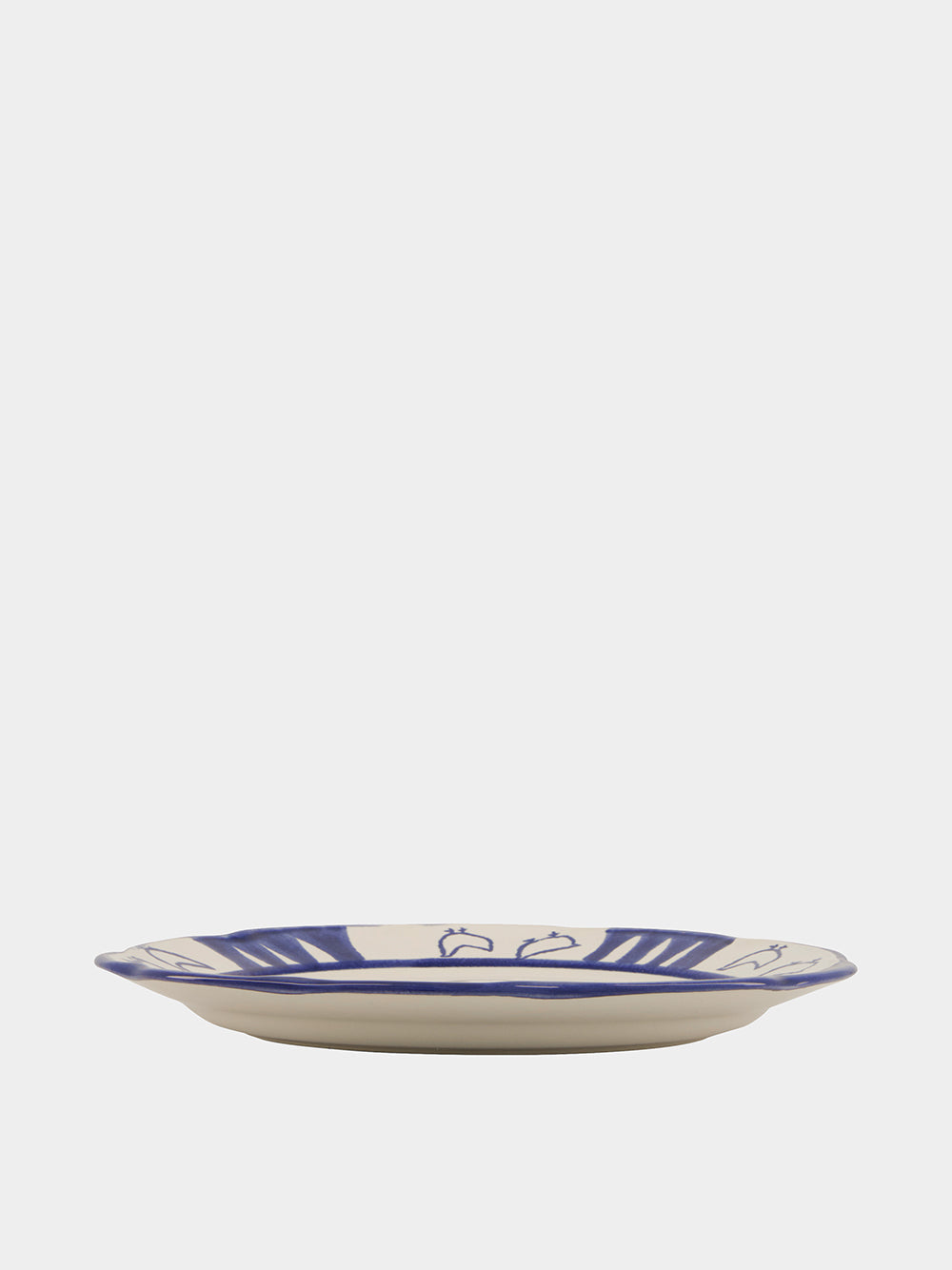 Hand-Painted Comporta The Farmer Stoneware Dinner Plate