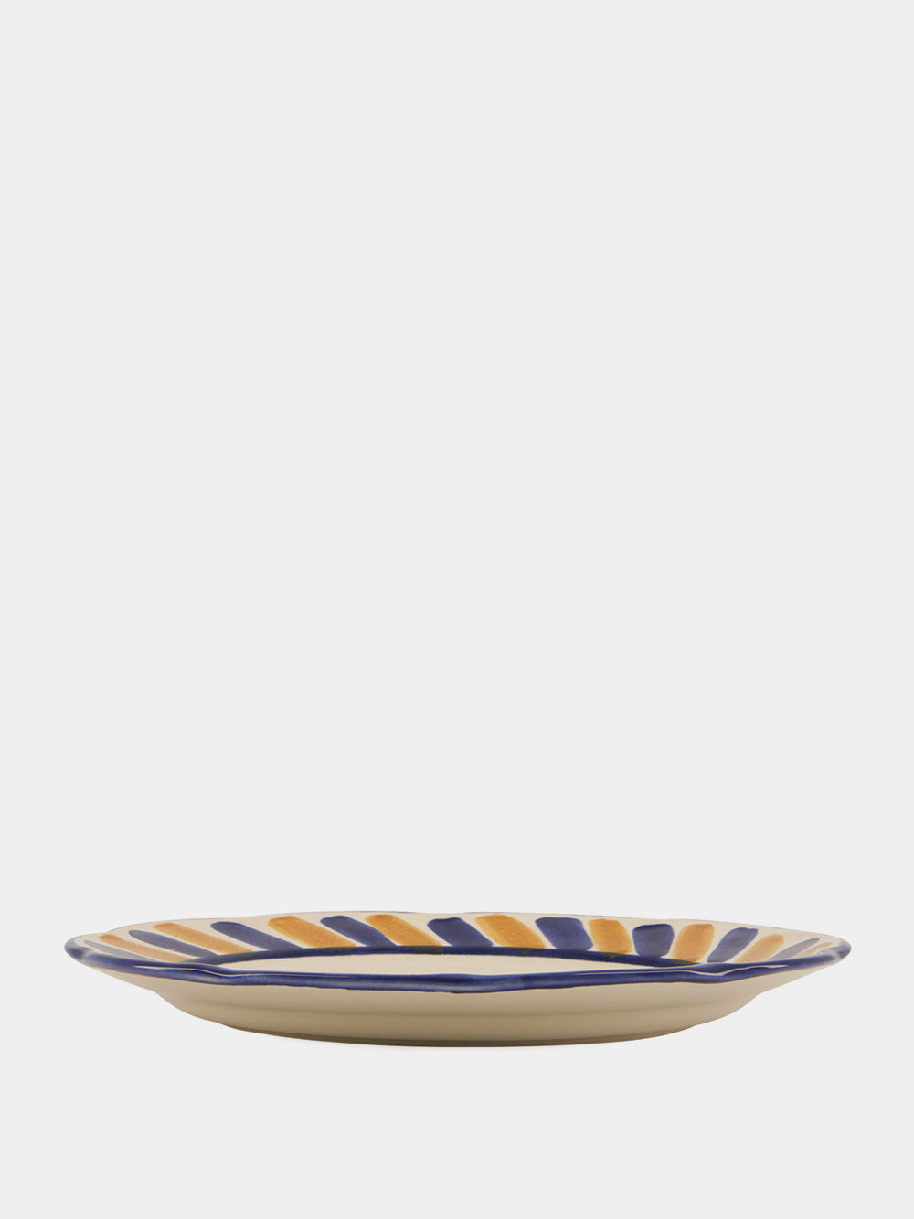 Hand-Painted Comporta House Stoneware Dinner Plate
