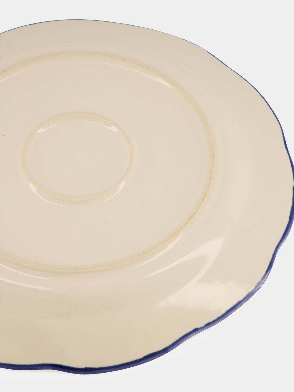 Hand-Painted Comporta House Stoneware Dinner Plate