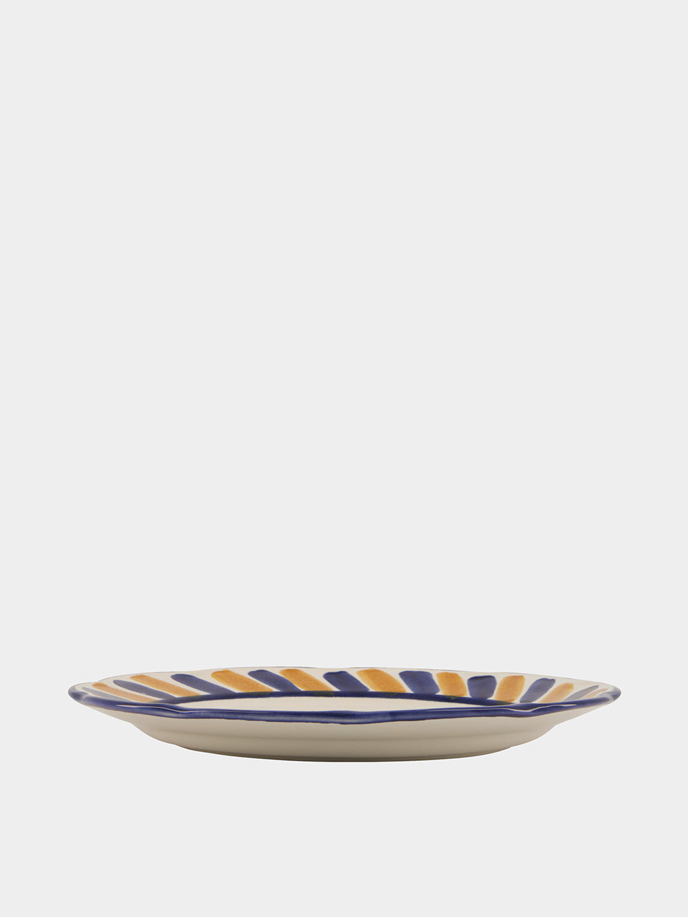 Hand-Painted Comporta House Stoneware Dinner Plate